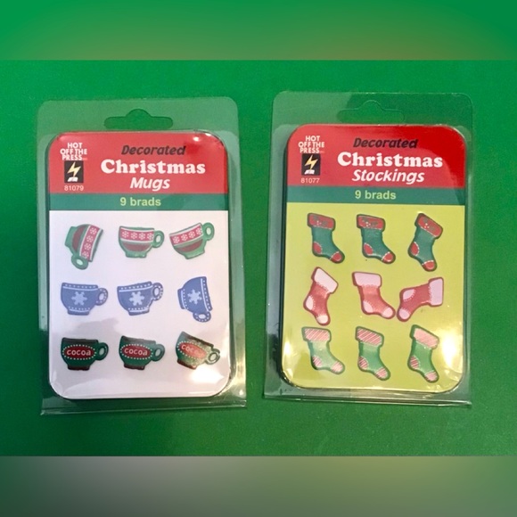 Bundle of Christmas brads and Rub-Ons - Picture 4 of 5